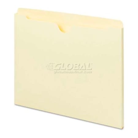 Universal Manila File Jackets with Reinforced Tabs, Flat, Letter, 100/Box UNV73300***
